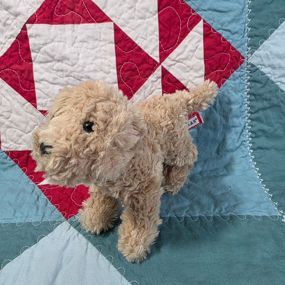 Douglas Cuddle Toys Goldendoodle Tan Puppy Plush Stuffed Animal 8 Inch 2110